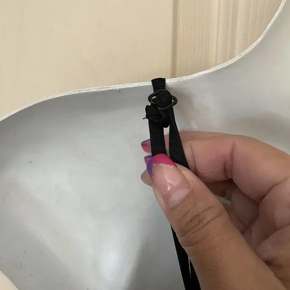 Mustard Seed Womens Sz M Jumpsuit Black Strap Sleeve Belted Stretch Goth Grunge - Picture 11 of 16